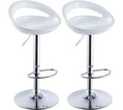 Height Adjustable Bar Stools kitchen Counter Chairs - Set Of 2
