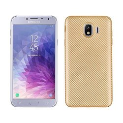 QiongNi Case For Samsung Galaxy J4 SM-J400F Case Tpu Silicone Soft Shell Cover Gold