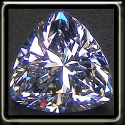 1.55ct D-colour With Lustreous Fire Precision Trilliant Polish Diamond Cubic Zirconia