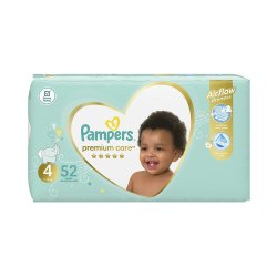 Pampers Premium Care NO.4 9 - 14 Kg Nappies 52 Pk