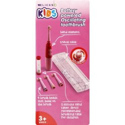 Clicks Battery Operated Kids Toothbrush Girl