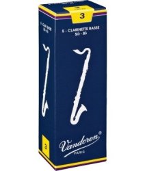 Vandoren Traditional Bass Clarinet Reeds Box Of 5