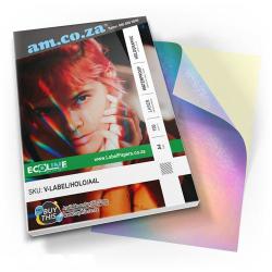 Ecoline LASER-A4 100 Sheets Waterproof Adhesive Paper Hologram A4 LASER