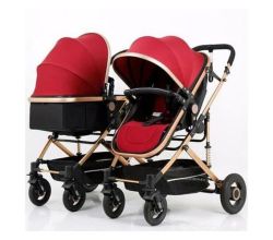 Detachable Twin Stroller - Red