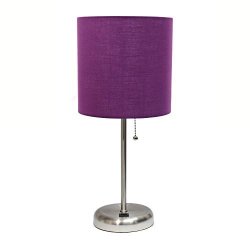 purple side lamp