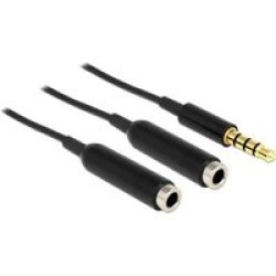 65575 Audio Cable 0.25 M 3.5MM 2 X 3.5MM Black