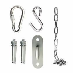Bhorms Hammock Chair Hanging Kit Hardware Heavy Duty Durable Swivel Hooks & Carabiners For Indoor Outdoor Hammock Swing Chair Suspension Ceiling Hooks- 880 Lb Capacity