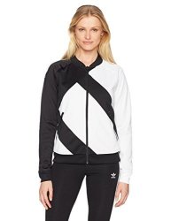 Adidas Originals Women's Eqt Superstar Track Jacket Black white L