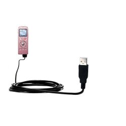 Classic Straight USB Cable Suitable For The Sony ICD-UX532 UX533 UX534 With Power Hot Sync And Charge Capabilities - Uses Gomadic Tipexchange Technology
