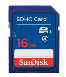 Sandisk Flash 16 Gb Sdhc Flash Memory Card SDSDB-016G Label May Change