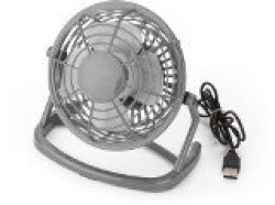 USB Desk Fan. - Available In: Grey White And Black