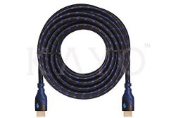 4K HDMI Cable 40FT-KAYO High Speed HDMI 2.0 Cable 18GBPS Supports 4K Hdr 3D 2160P 1080P Ethernet -26AWG Braided HDMI Cord-audio Return Arc For Tv Blu-ray Player