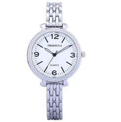 Skyla Jewels Rebirth Classic Luxury Ladies Stainless Steel Wrist Quartz Watch - White