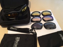 J Daisy C5 Military Sunglasses With 4 Sets Of Interchangeable Polycarbonate Lenses