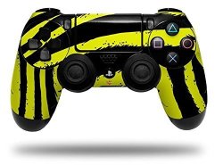 Vinyl Skin Wrap For Sony PS4 Dualshock Controller Zebra Yellow Controller Not Included