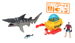 Wild Quest Research Shark Submarine Playset