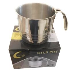 New High Quality 1.8l Stainless Steel Milk Pot Sauce Gravy Soup Pan No Lid