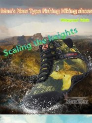 Waterproof Canvas Hiking Shoes Boots Anti-skid Wear Resistant Breathable Fishing Shoes Climbing High