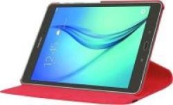 Tuff-Luv Rotating Leather Case Cover For Samsung Galaxy Tab S2 9.7 Red