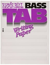 Ernie Ball Bass Tab Writing Paper