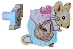 Beatrix Potter Mouse With Basket Drawer Knob Right