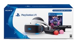 Sony PlayStation VR with Camera PS Move Controllers & VR Worlds