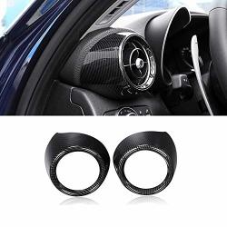 ABS Yiwang Car Side Air Conditioning Vent Outlet Cover Trim 2PCS For Alfa Romeo Giulia 2016-2018 Auto Accessories Carbon Fiber