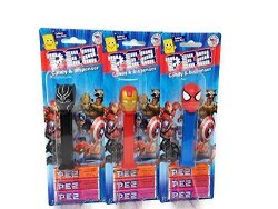Kids Fun Play Playtime Family Fun Toddler Candy Pez Black Panther Iron Man Spider-man Spiderman Marvel