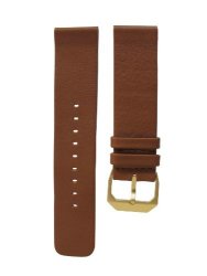 Slow - Brown Soft Leather Strap Gold Buckle