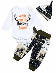 Itkidboy Newborn Baby Boy Clothes New To The Crew Letter Print Romper+long Pants+hat 3PCS Outfits Set C-white 0-3MONTHS