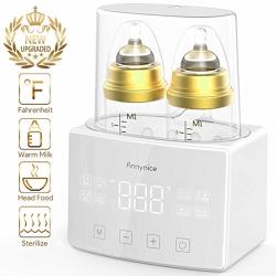 Bottle Warmer Fast-heating Baby Bottle Warmer And Bottle Sterilizer 6 In 1 Function With Touch Panel Lcd Fahrenheit Temperature Real-time Display Accurate Temperature Control
