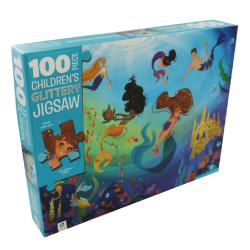 100 Piece Glittery Mermaid Jigsaw