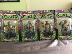 Authentic Playmates Teenage Mutant Ninja Turtles Classic Collection Set Of 4