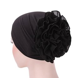 Raylans Women Flower Elastic Turban Beanie Head Wrap Chemo Cap Hat 1