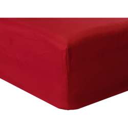 Microfibre Fitted Sheet Queen in Red