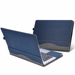 Veker For Hp Spectre X360 13.3 Inch Case Pu Leather Folio Stand Hard Cover Compatible Whith Hp Spectre X360 13.3" 2 In 1 Laptop Sleeve Blue