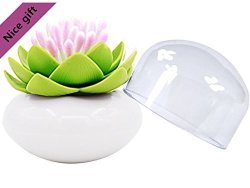 Aibili Aibily Cotton Bud Holder Lotus Cotton Swab Holder Bathroom Decor Of Cosmetic Storage Toothpick Holder For Bathroom Vanity Toothpick Dustproof Holder Green Prices Shop Deals Online Pricecheck