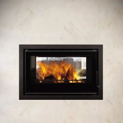 C&a Cristal 98 Double Sided - Built-In Fireplace - 51MM Steel Frame
