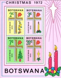Botswana - 1972 Christmas Ms Mnh Sg 303