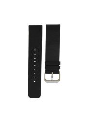 Slow - Black Soft Leather Strap Silver Buckle