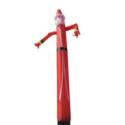 Inflatable Tube Man Sky Puppet Dancer - Funny Wacky Waving Inflatable Tube Guy Santa Claus For Christmas Advertisement No Blower