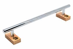 Teak Tuning Round Fingerboard Rail - Long Edition - Polished Chrome - 11.25" Long 1.75" Tall - Prolific Series