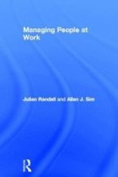 Managing People At Work Hardcover New