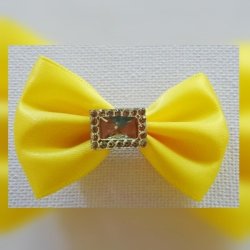 Yellow Small Bow Hairclip