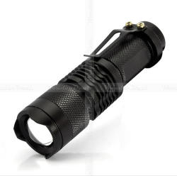 Discoverer Mini Q5 Cree Led Zoomable Torch Flashlight Metal Aluminium Alloy Body 360 Lumens
