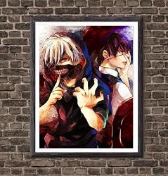 Ms Fun Tokyo Ghoul Kaneki Ken And Arima Kisho Anime Canvas Art Prints For Living Room Decoration 8 X 10 Inches No Frame