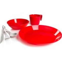 GSI Outdoors Cascadian Single Person Table Set Red