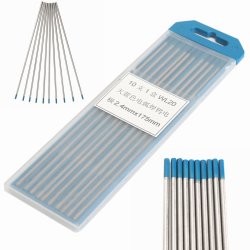 2 percent Thoriated WT20 Red TIG Welding Tungsten Electrode 3.2mm x 175mm 10PK