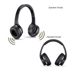 MH5 2-IN-1 Bluetooth Nfc Headset And Speaker With Built-in Microphone And Fm Tuner - Black