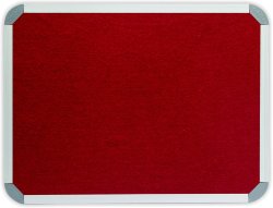 Info Board Aluminium Frame - 1200 1000MM - Burgandy